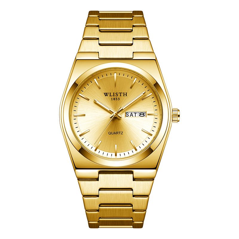 Men Watch Top Brand Luxury Men Quartz Watches Original Watch for Man Waterproof Luminous Date Week Stainless Steel Wristwatch