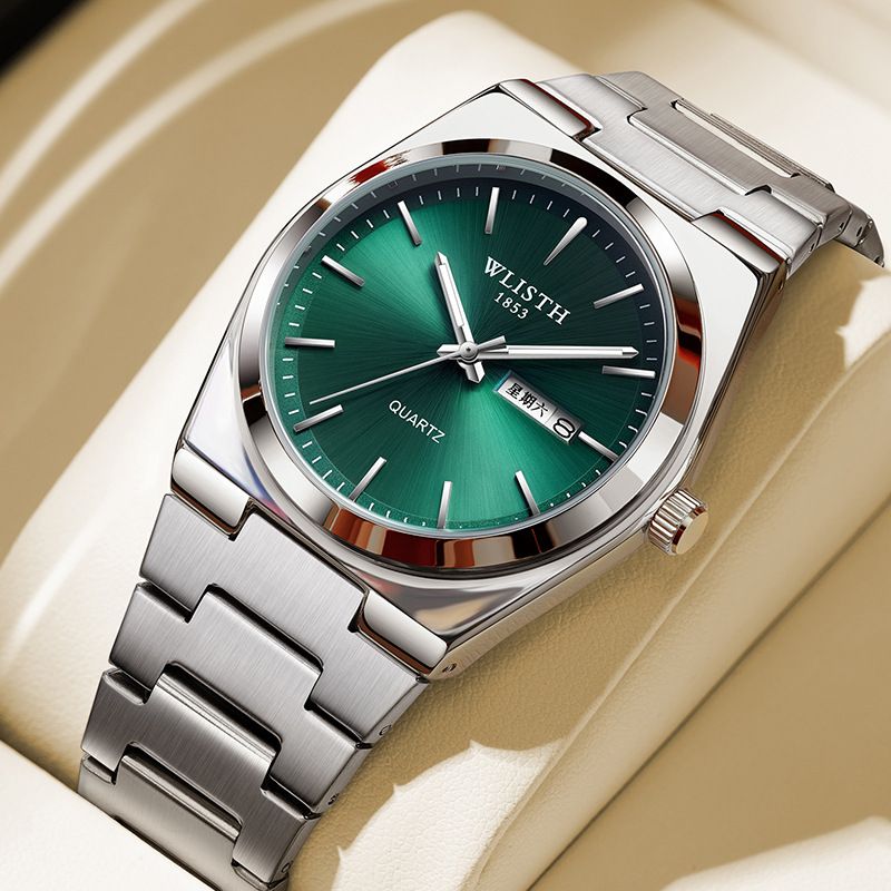 Men Watch Top Brand Luxury Men Quartz Watches Original Watch for Man Waterproof Luminous Date Week Stainless Steel Wristwatch