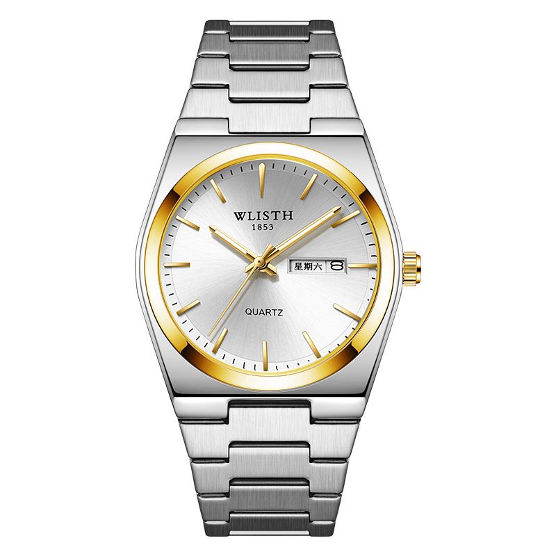 Men Watch Top Brand Luxury Men Quartz Watches Original Watch for Man Waterproof Luminous Date Week Stainless Steel Wristwatch