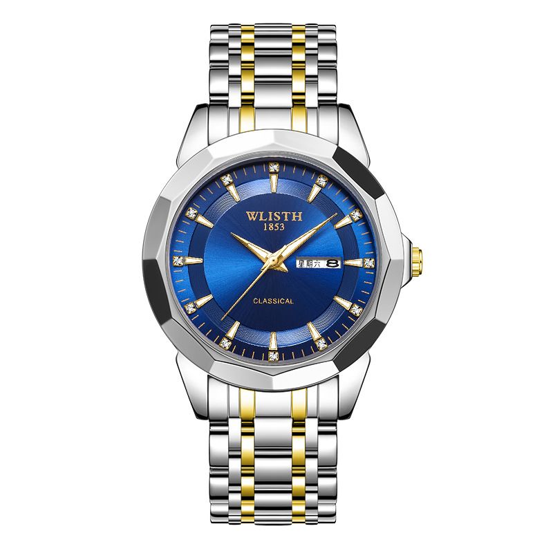 Luxury Men Watch Waterproof Luminous Sports Men Watch Stainless Steel Top Quailty Wristwatch Quartz Clock Business Men's Watches