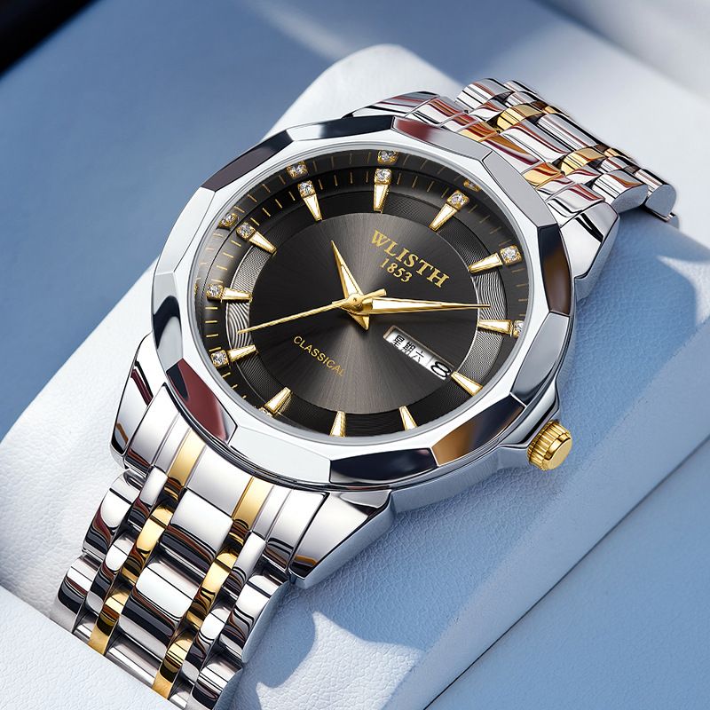 Luxury Men Watch Waterproof Luminous Sports Men Watch Stainless Steel Top Quailty Wristwatch Quartz Clock Business Men's Watches