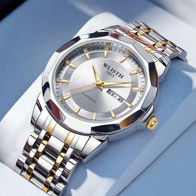 Luxury Men Watch Waterproof Luminous Sports Men Watch Stainless Steel Top Quailty Wristwatch Quartz Clock Business Men's Watches