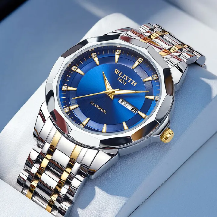 Luxury Men Watch Waterproof Luminous Sports Men Watch Stainless Steel Top Quailty Wristwatch Quartz Clock Business Men's Watches