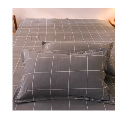 HW 4*6/5*6/6*6 Scandinavia Bedding 4 pieces set 100% Washed Cotton Duvet Cover Set Luxury Soft Bedding Set with Zipper Closure (No duvet)