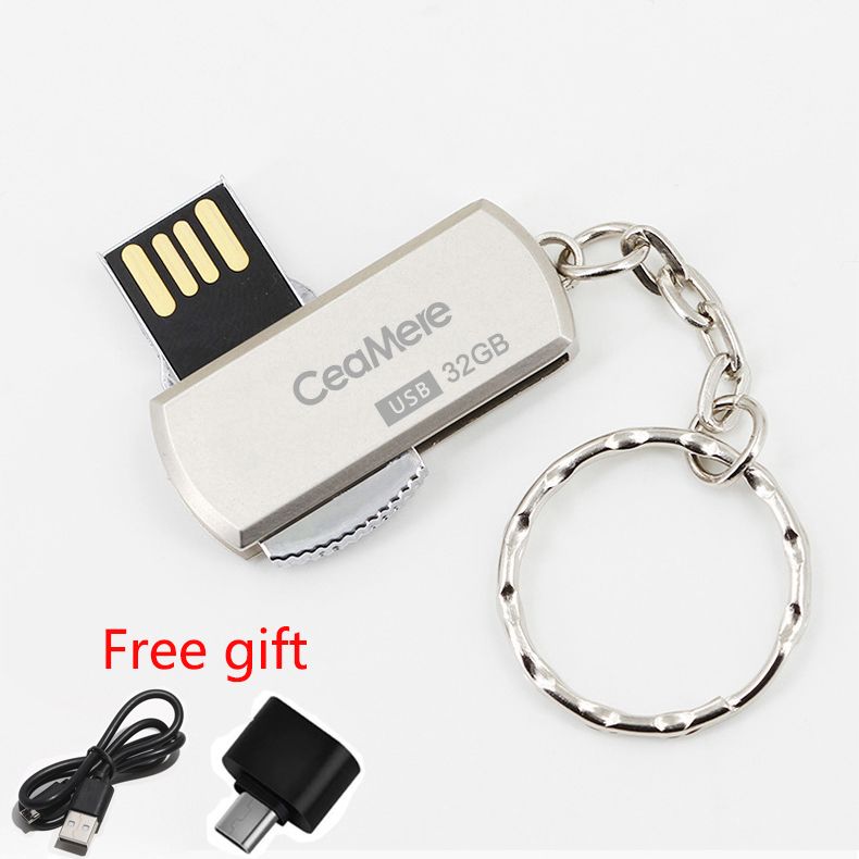 【free gift】Metal flash disk 16G 32G 64G flashdisk Flash Drive creative flashdrive U disk USB disk