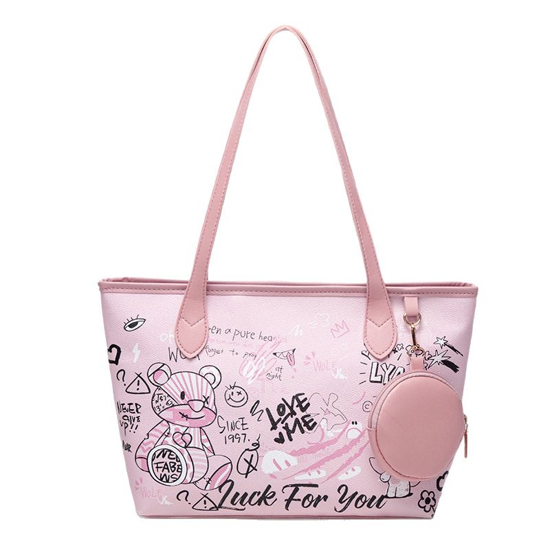 New Tote Bag Set – Large Capacity Fashion Handbag with Mini Coin Purse, Stylish 2-in-1 Shoulder Bag Fashionable Ladies Bag with wallet