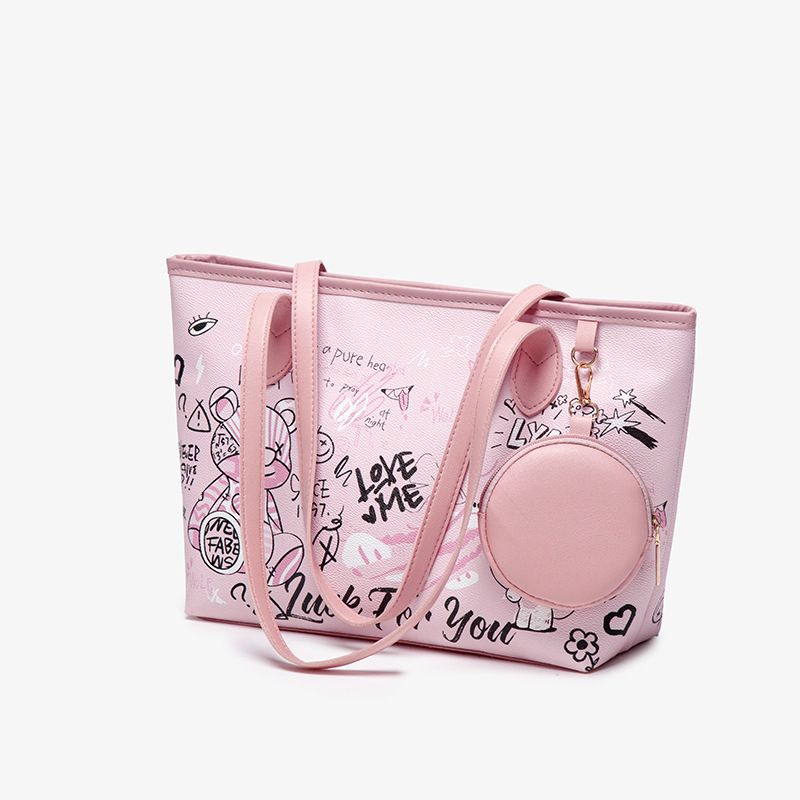 New Tote Bag Set – Large Capacity Fashion Handbag with Mini Coin Purse, Stylish 2-in-1 Shoulder Bag Fashionable Ladies Bag with wallet