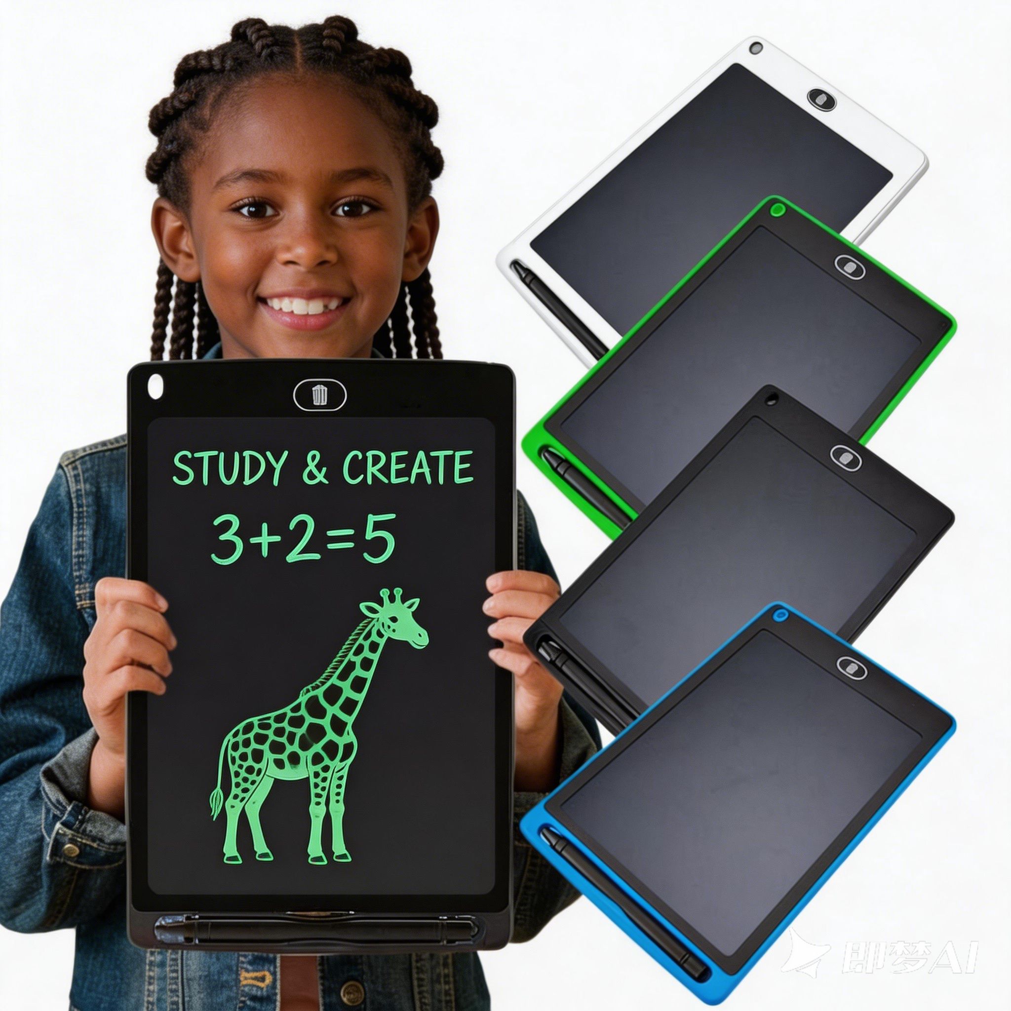 LCD Writing Tablet,12 Inch Graphic Electronic Writing Drawing Colorful Screen Doodle Board