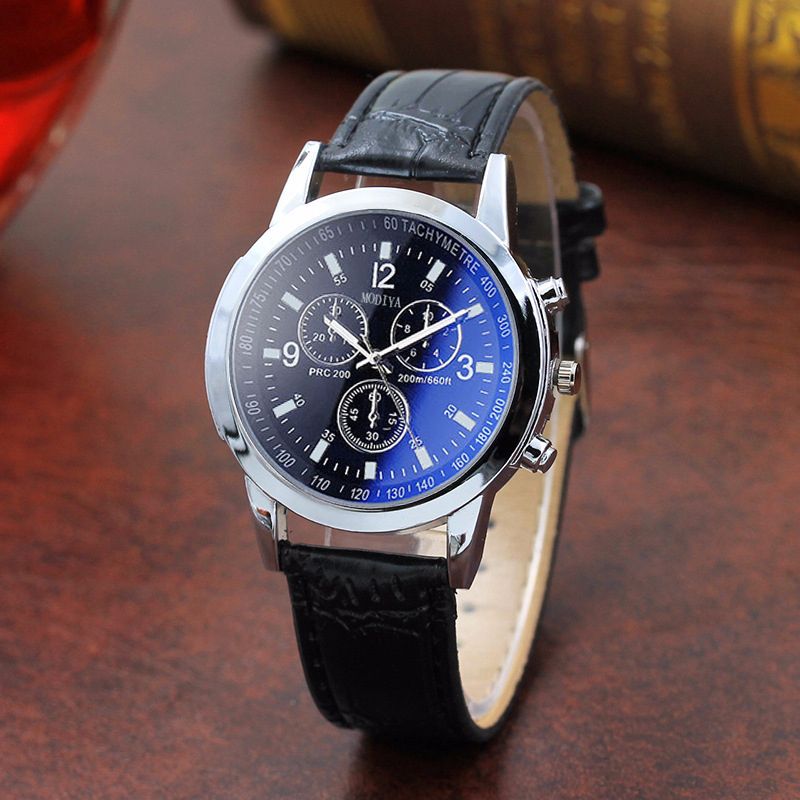 Men's Leather Watch Man Luxury Quartz Wrist Watches Mens Wristwatch For Male Fashion Quartz Analog Valentine Gift