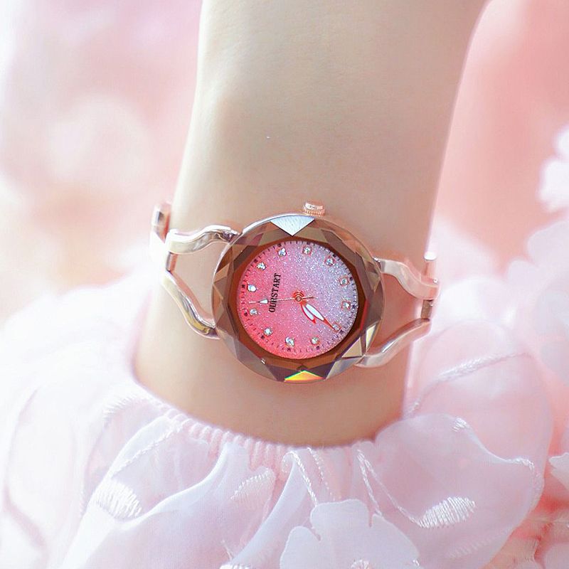 Women's Watches Jewelry Quartz Watch Alloy Strap Rose Gold Watch for Women Fashion Watch Bracelet