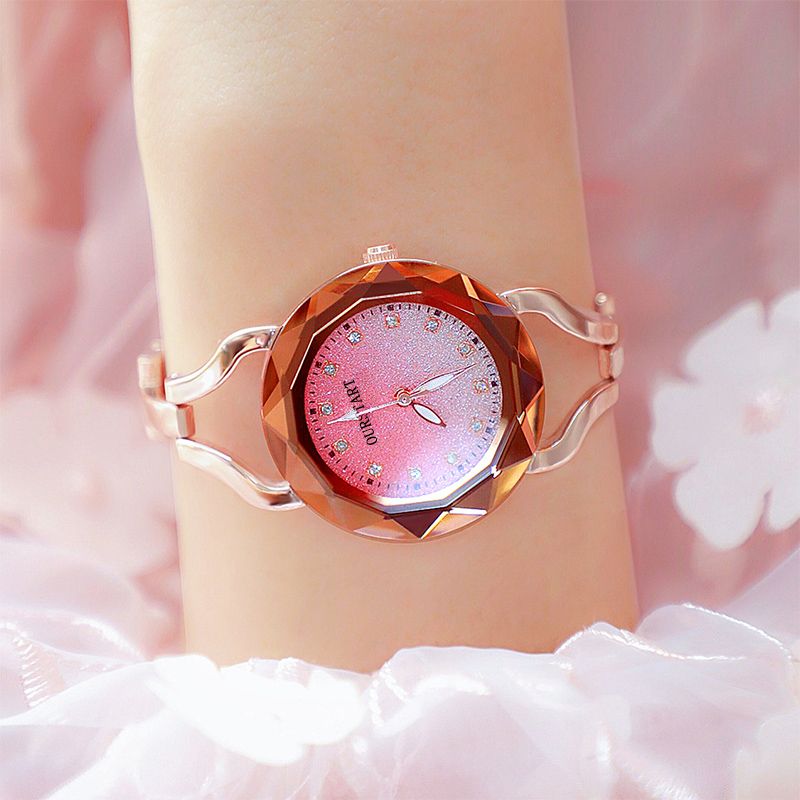 Women's Watches Jewelry Quartz Watch Alloy Strap Rose Gold Watch for Women Fashion Watch Bracelet