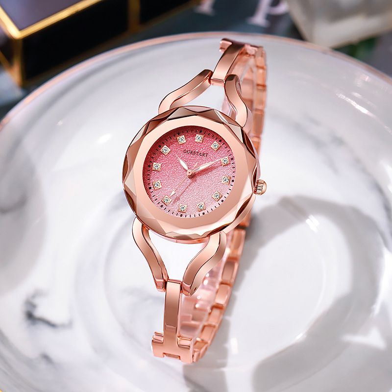 Women's Watches Jewelry Quartz Watch Alloy Strap Rose Gold Watch for Women Fashion Watch Bracelet