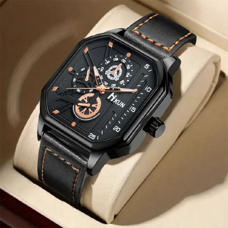 5Pcs Luxury Men Gift Set Business Luxury Gift Box Watch Wallet Belt Glasses Keychain For Men Valentines Gift
