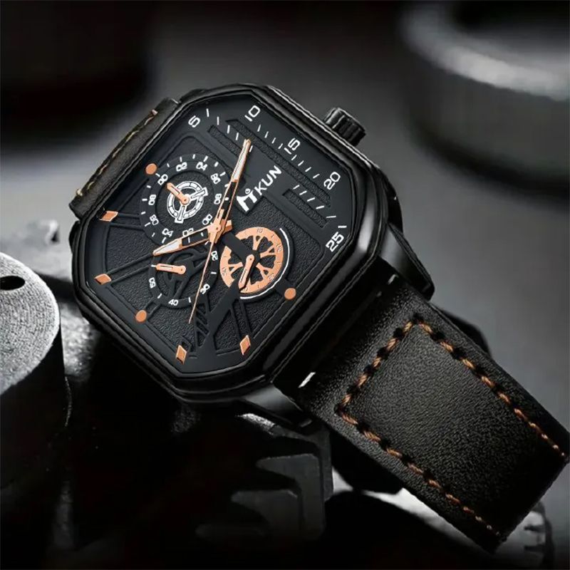 5Pcs Luxury Men Gift Set Business Luxury Gift Box Watch Wallet Belt Glasses Keychain For Men Valentines Gift