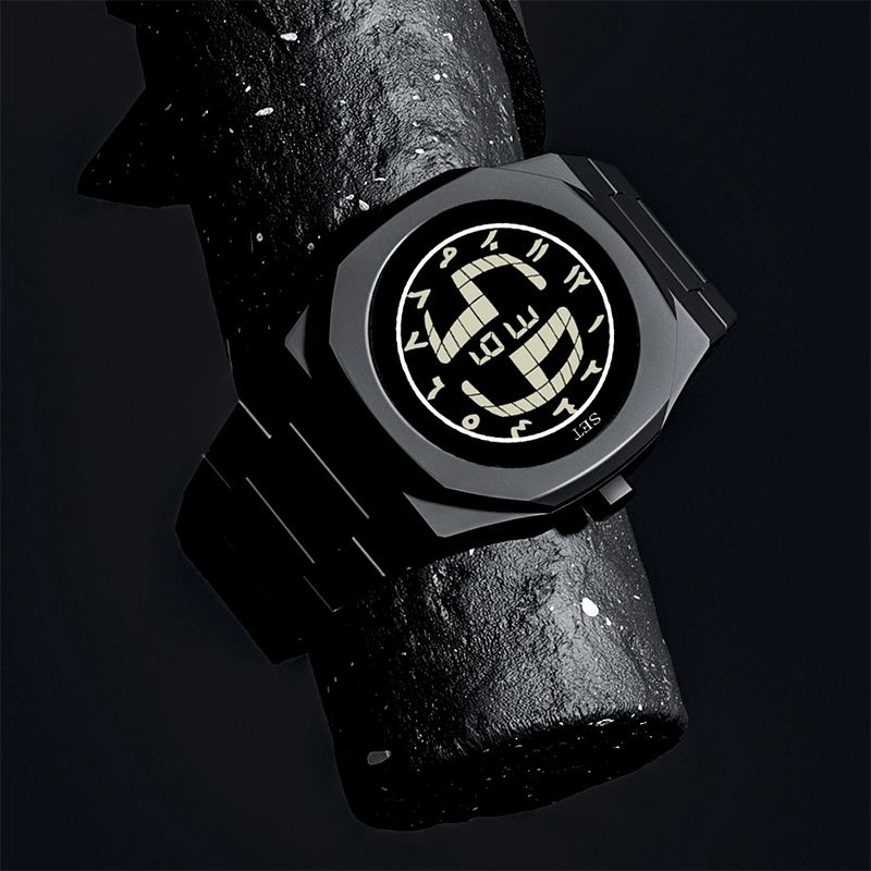 Men Watch With Polycarbonate Band Octagonal Case Fashionable Electronic Digital Screen Large Dial Sports and Leisure watch For Man Wear It Daily Or Give Gifts To Friends