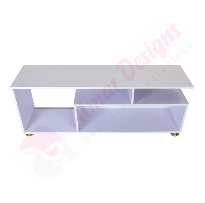 【PROMOTION!】 Mexico  4FT Modern Wooden TV Stand  White Furniture High Quality Durable Classic Tv Unit