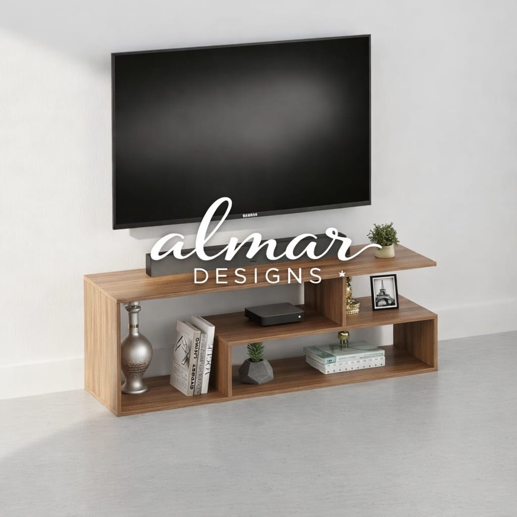 Mexico TV Stand  White Available from 3ft to 5ft | Fits 43 inch tv to 65 inch tv