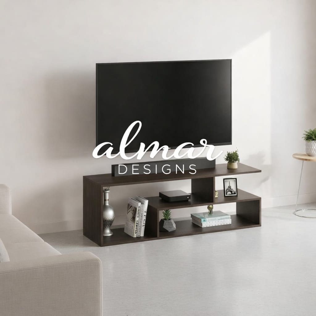 Mexico TV Stand  White Available from 3ft to 5ft | Fits 43 inch tv to 65 inch tv