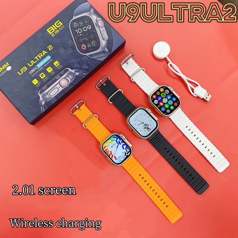 RichRipple U9 Ultra2 Smart Watch Strap 49mm 2.01 Inch Full Touch Screen Sports Fitness Watch IP68 Waterproof Bluetooth Smart Watch