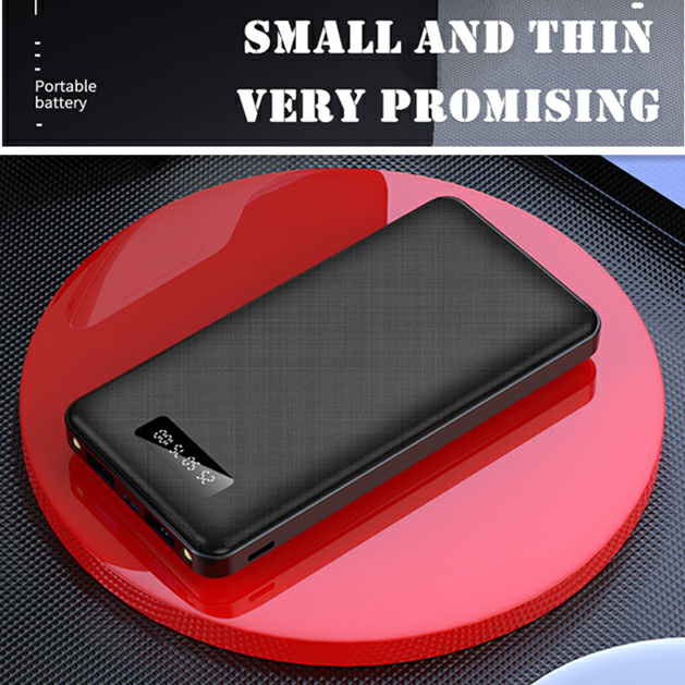 RichRipple 2A Fast Charge Power Banks 10000mAh iPhone&Android Power Bank Universal Portable Mobile Power With Dual USB LED Lamp powerbank