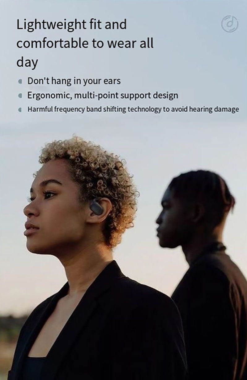 RichRipple F1 6H Play Time Wireless  Bluetooth Earphone Digital Display Single Earbud Ultra Long Standby Business Earpods HD Call Headset Outdoor