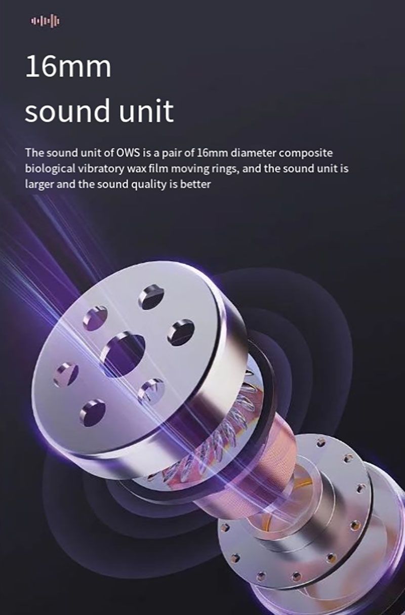 RichRipple F1 6H Play Time Wireless  Bluetooth Earphone Digital Display Single Earbud Ultra Long Standby Business Earpods HD Call Headset Outdoor