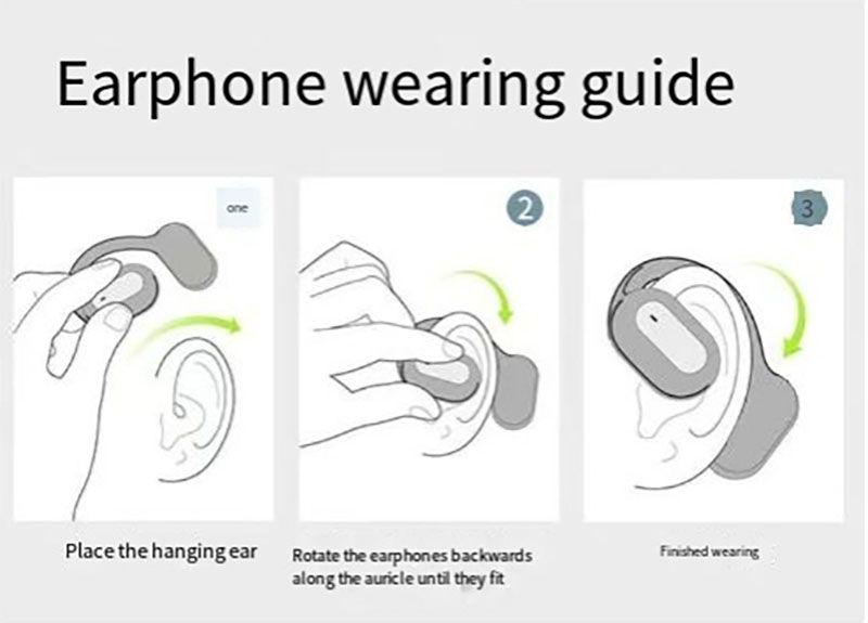 RichRipple F1 6H Play Time Wireless  Bluetooth Earphone Digital Display Single Earbud Ultra Long Standby Business Earpods HD Call Headset Outdoor
