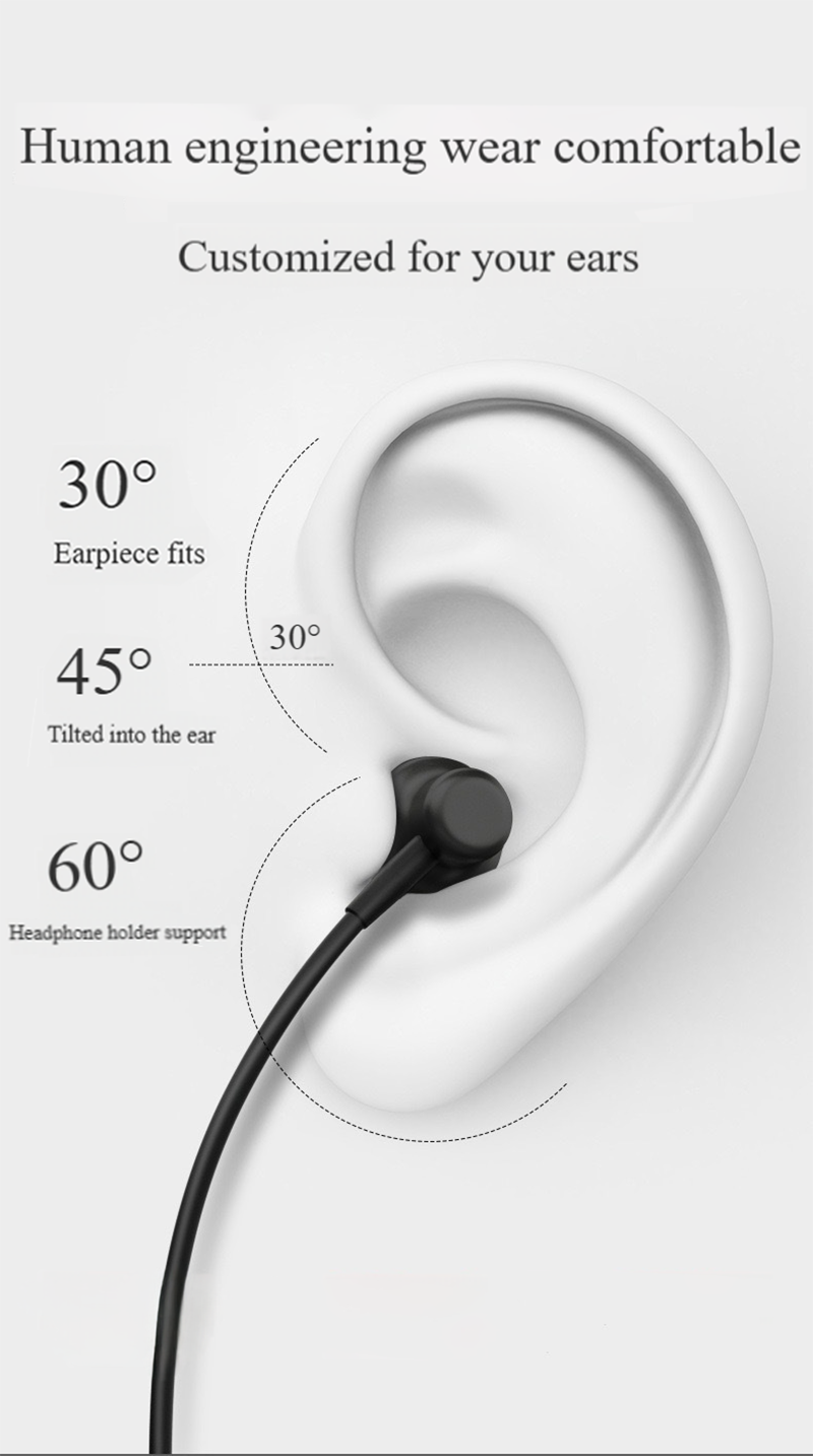 RichRipple Sports Earphones Neckband Earphones Bluetooth Earphones Wireless Headphones Magnetic Sport Neckband Neck-hanging TWS Earbuds Wireless Bluetooth Headset with Mic