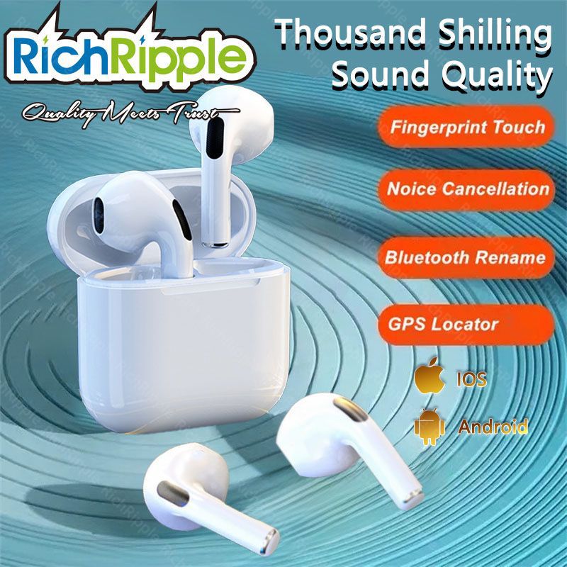 RichRipple Original Mini Size Pro 3 For Small Ears TWS Macaronian Pods Pro3 Wireless Earpods Bluetooth Earphone for android&ios Pods Earbuds