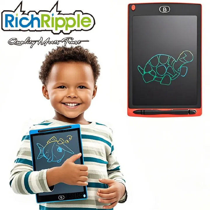 RichRipple 8.5 Inch  LCD Writing Tablet, Electronic Drawing Board+Pen Digital Graphic Erasable Reusable Electronic Drawing Pads, Educational and Learning Toy for Boy and Girls