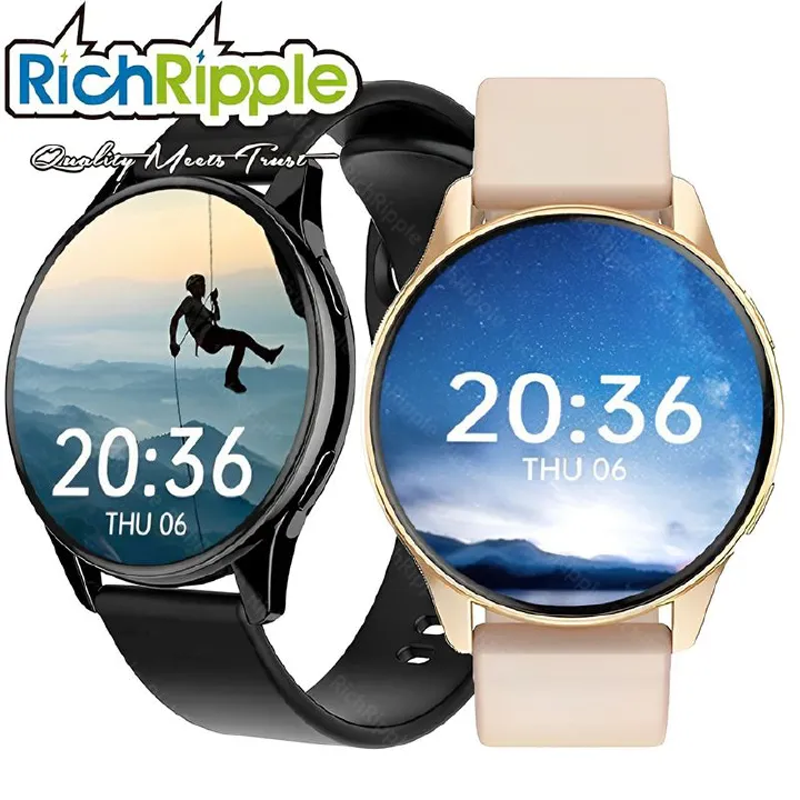 RichRipple T2Pro Smart Watches Men/Women Full Touch Screen Sport Fitness Smart Watch IP67 Waterproof 1.28-inch BT Call Sports Fitness Smart Watch IOS smartwatch
