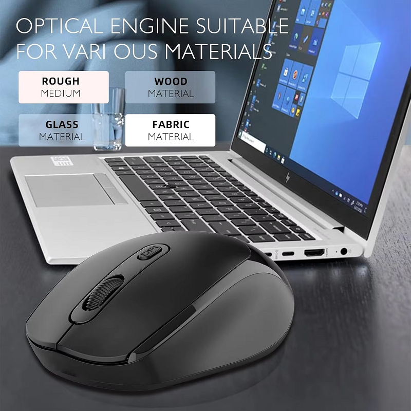 RichRipple 2.4G Wireless Dual-mode Bluetooth Mouse Wireless Rechargeable Mouse Ergonomic Office Mouse Silent Mouse Adjustable DPI Mouse