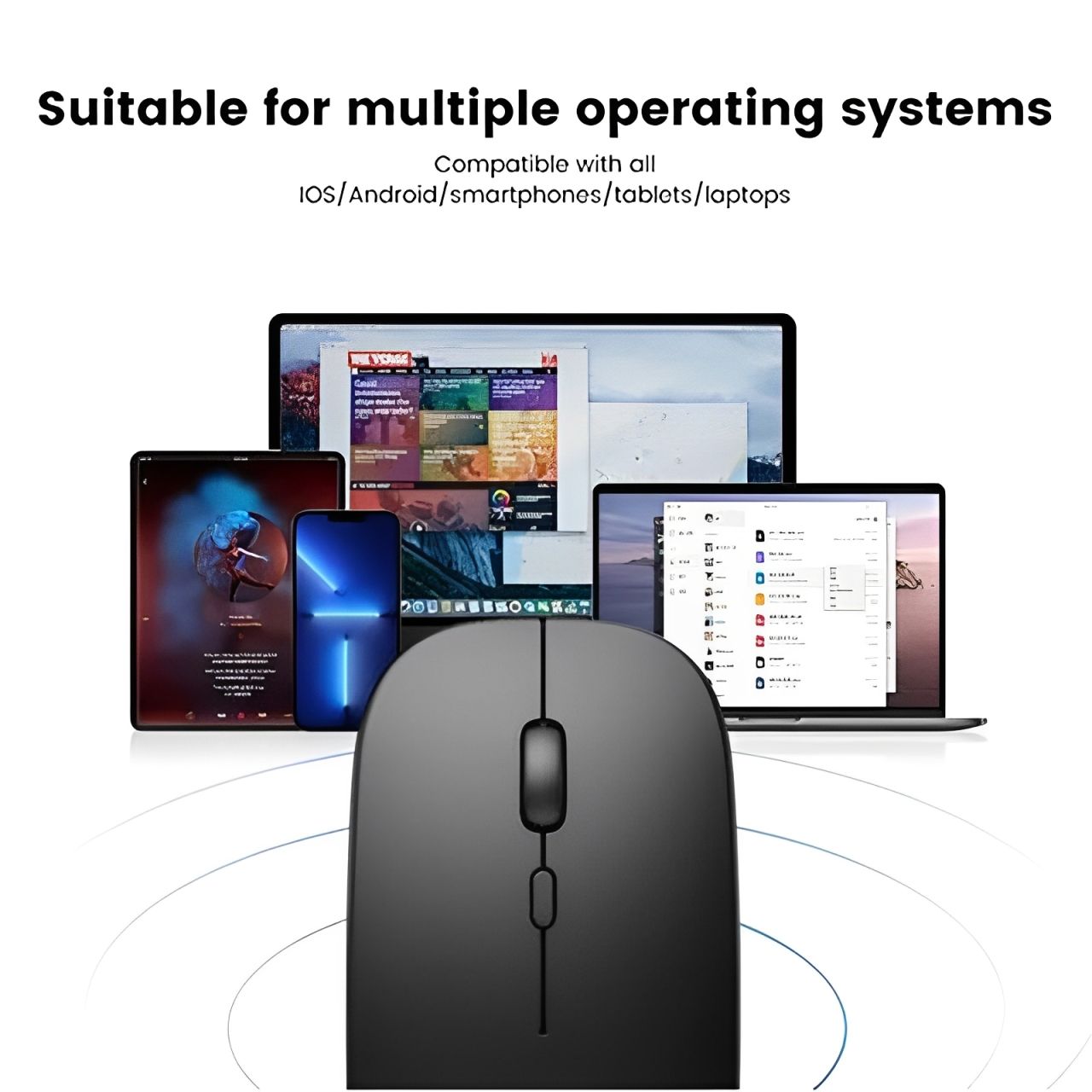 2.4G&Bluetooth Wireless  Dual-mode Using Batteries Slient Mouse USB Ultrathin Computer Mouse