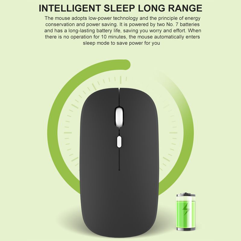 2.4G&Bluetooth Wireless  Dual-mode Using Batteries Slient Mouse USB Ultrathin Computer Mouse