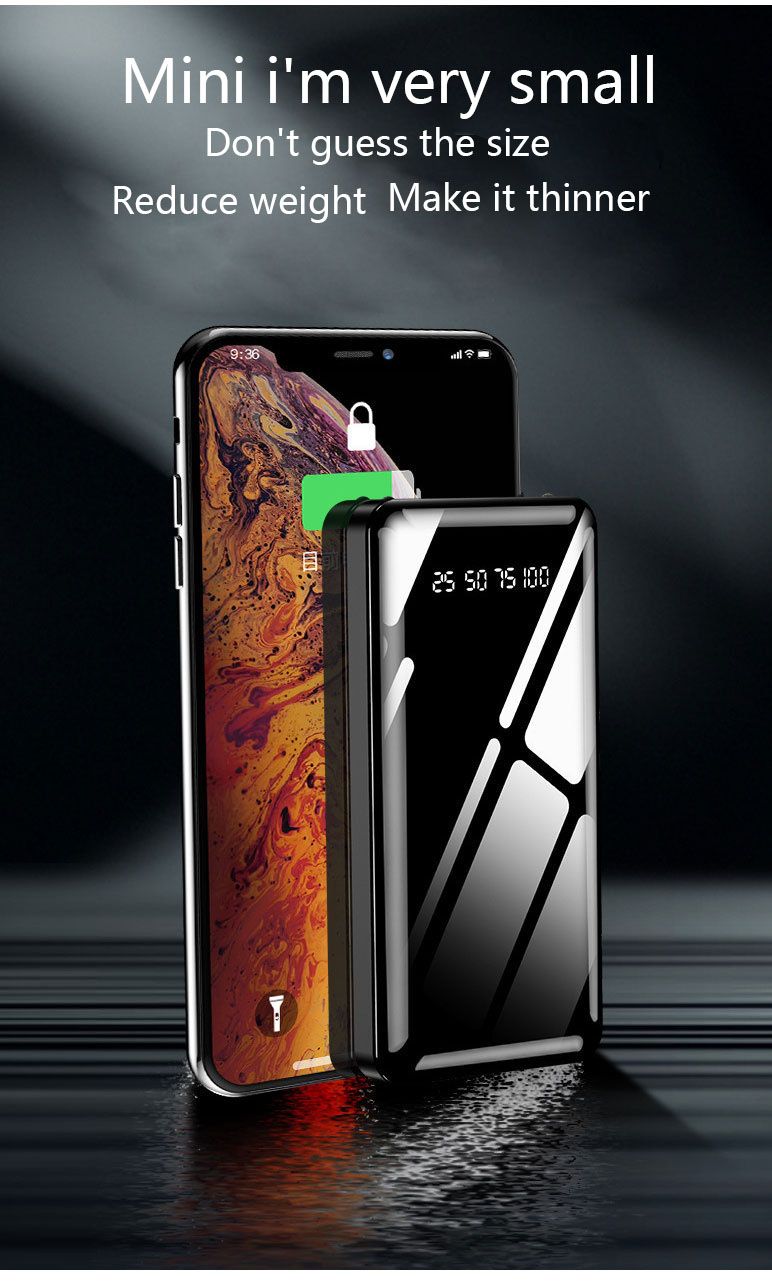 RichRipple 2A Fast Charge Power Banks 10000mAh iPhone&Android Power Bank Universal Portable Mobile Power With Dual USB LED Lamp powerbank