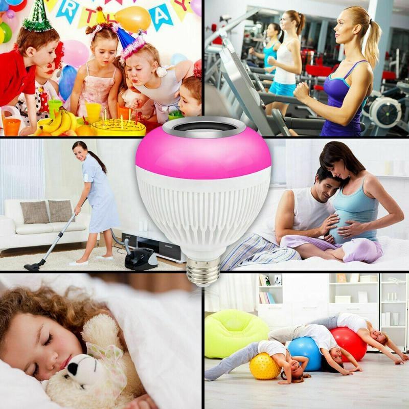 Wireless Bluetooth Speaker Bulb APP Control LED Lamp Smart Light Music Player Audio Remote Control Subwoofer Speaker Systems