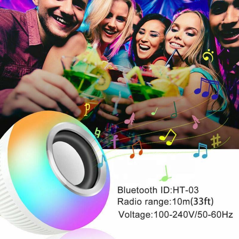 Wireless Bluetooth Speaker Bulb APP Control LED Lamp Smart Light Music Player Audio Remote Control Subwoofer Speaker Systems