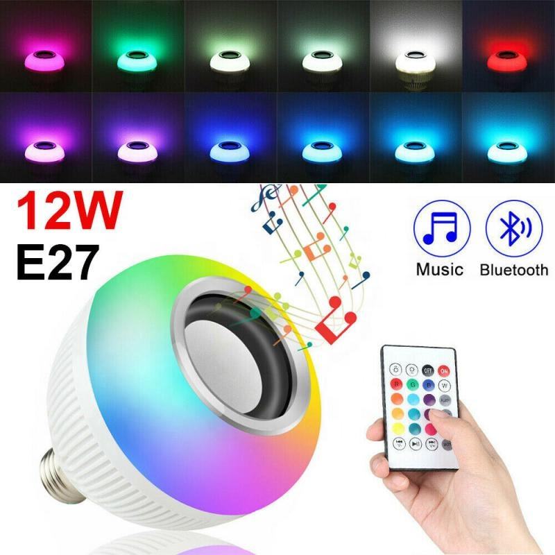 Wireless Bluetooth Speaker Bulb APP Control LED Lamp Smart Light Music Player Audio Remote Control Subwoofer Speaker Systems
