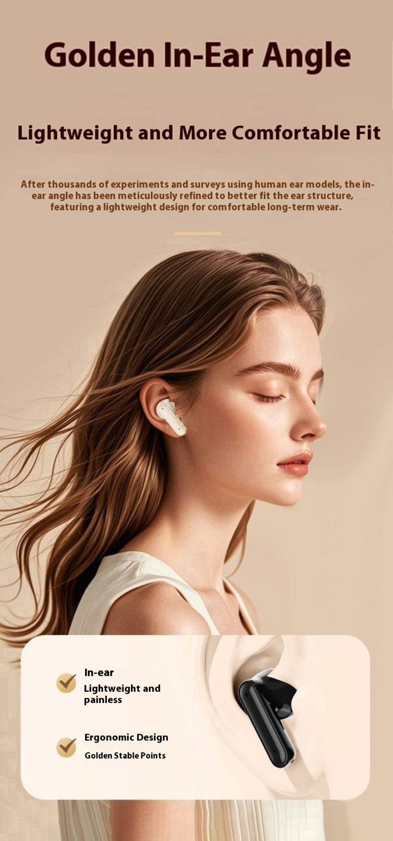 RichRipple New 510C TWS Wireless Earphone Sports Earphods Digital LED Display Stereo Earphones with Mic 5.3 Bluetooth Type-C