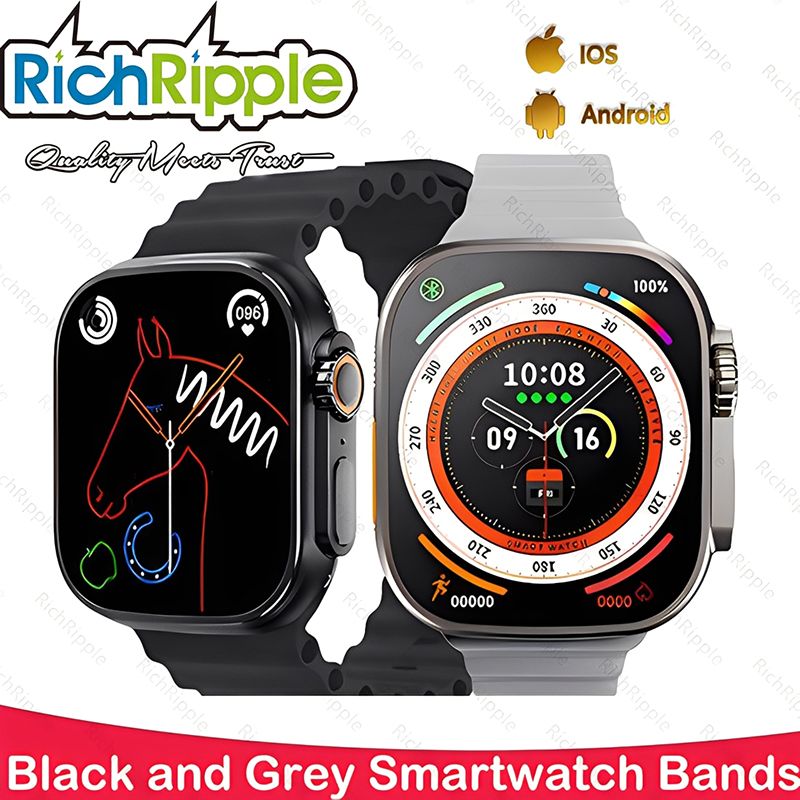 T900 Ultra Smart Watch 2 Watchbands Bluetooth Calls Wireless Charger Mens Watch Women Sport Fitness Smartwatch for Apple Xiaomi Android Phone