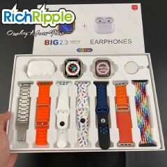 RichRipple New i20 Ultra Smart Watch Strap 49mm 2.2inch Full Touch Screen Sports Fitness Watch IP68 Waterproof Bluetooth Call Smart Watch Smartwatch set