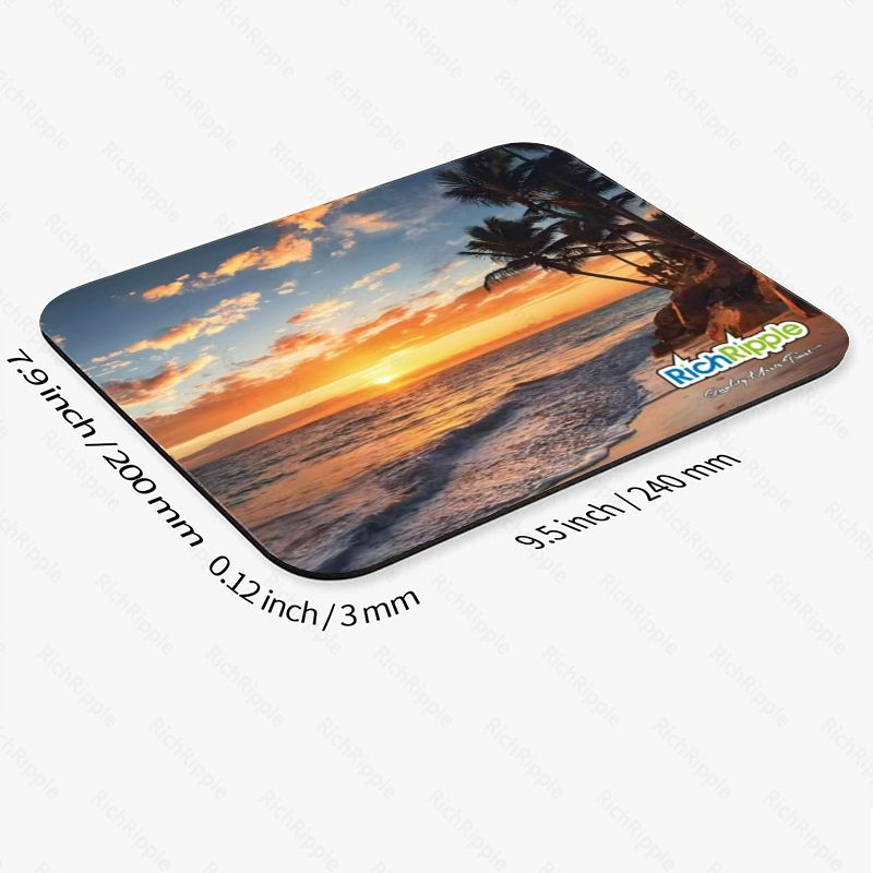 RichRipple HD Mouse Pad Small Office Computer Desk Mat Table Keyboard Mouse Pad Laptop Cushion Non-slip