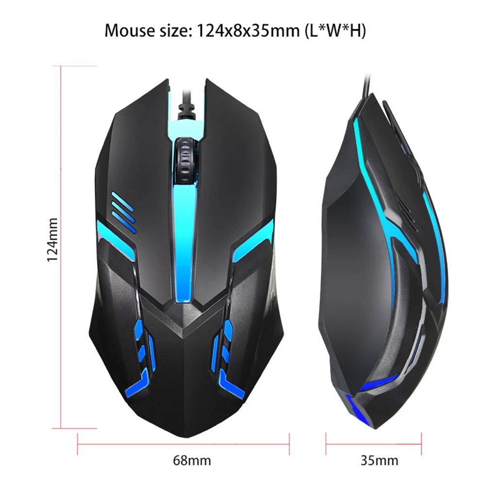RichRipple 2.4G Wired RGB Mouse Wired Mouse Ergonomic Office Mouse Silent Mouse Adjustable DPI Mouse