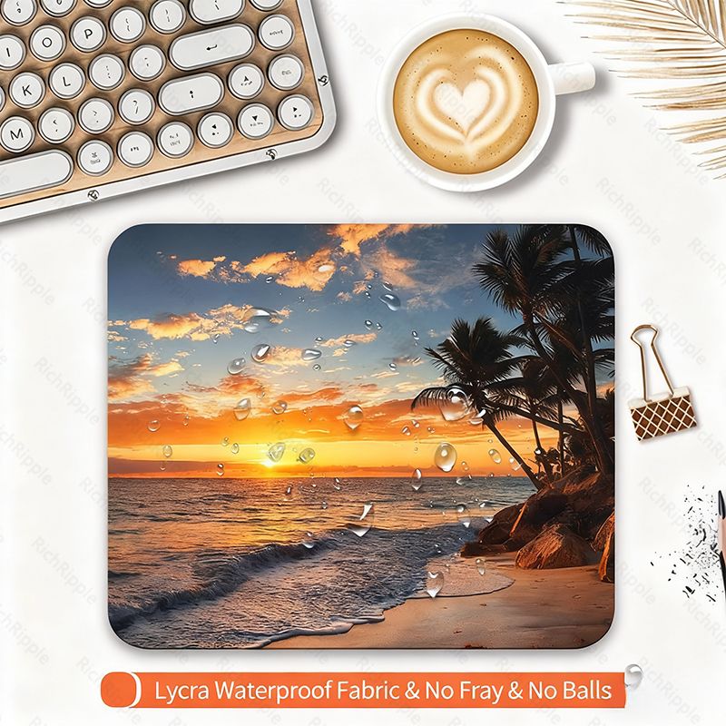 RichRipple Wireled Mouse with mouse pad Wired Mouse Ergonomic Office Mouse Silent Mouse Adjustable DPI Mouse