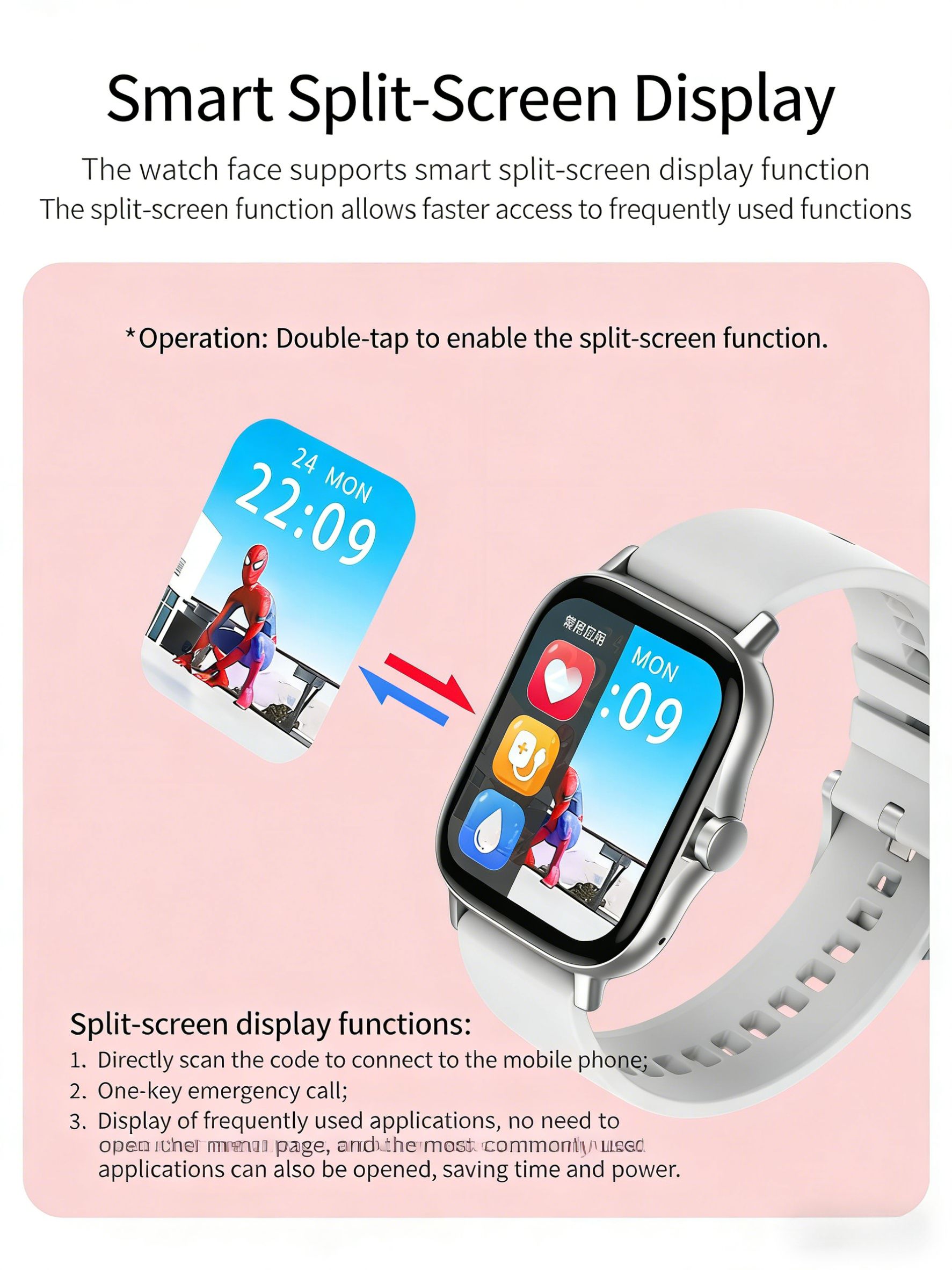 RichRipple AS1 2.0 inch Smart Watch 6 in 1 Set of Fine Luxury Gift Gold Bangle and Stone 2.01-Inch Bluetooth Call Mobile Fitness Smart Watch Women Gift