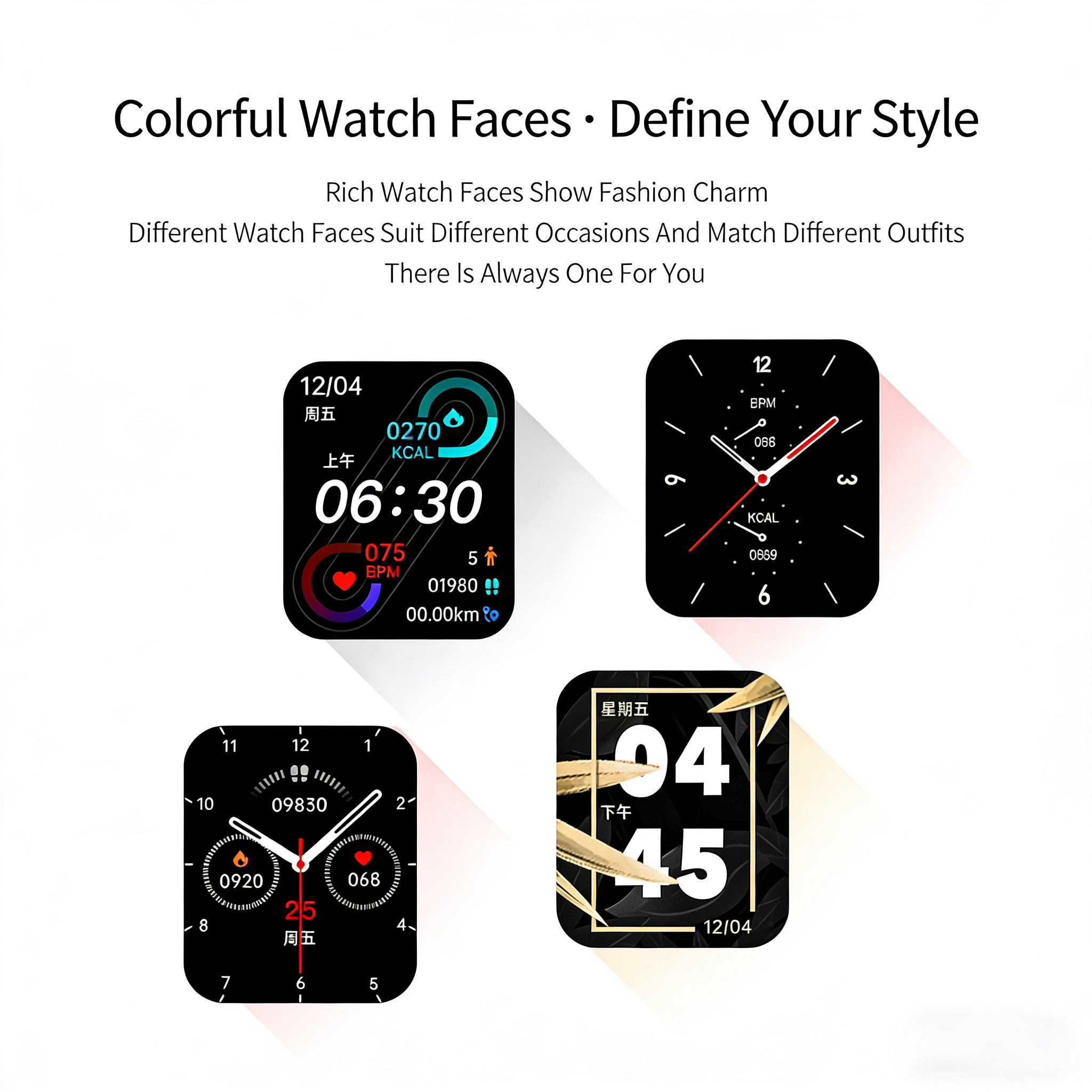 RichRipple AS9 2.0 inch Smart Watch 6 in 1 Set of Fine Luxury gift Gold Bangle and Stone 2.01-Inch Bluetooth Call Mobile Fitness Smart Watch Women Gift