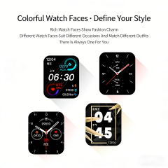 RichRipple AS9 2.0 inch Smart Watch 6 in 1 Set of Fine Luxury gift Gold Bangle and Stone 2.01-Inch Bluetooth Call Mobile Fitness Smart Watch Women Gift Smartwatch Set