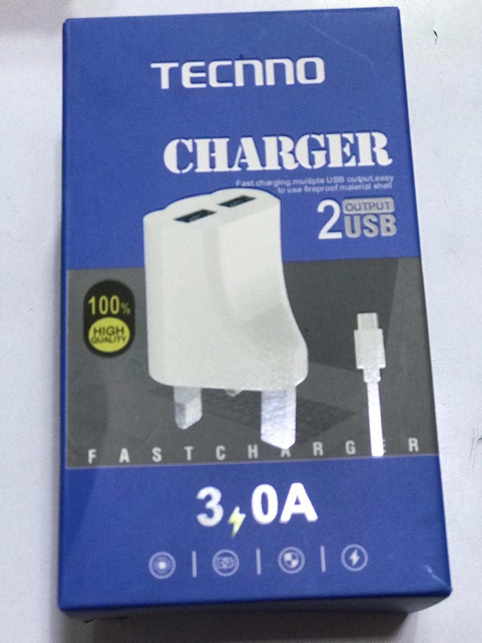 Tecno Charger 2 USB 3.0A
