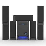 Nobel 5.1Ch Home Theatre Speaker System 80W R.M.S Sub Woofer P.M.P.O 22000W Bluetooth Radio F.M/Aux Ready Super Bass Surround Sound Remote Control