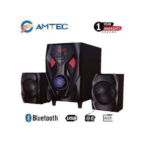 Amtec 2.1ch BT/FM Multimedia Speaker System Subwoofer Sound Woofer